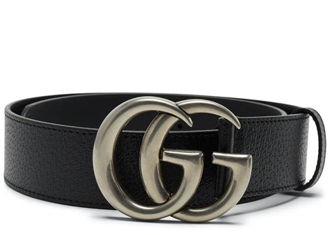 gucci leather belt double g buckle silver|More.